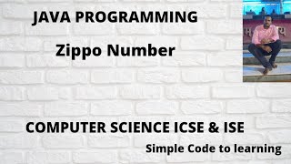 Zippo Number Program in Java (Hindi)
