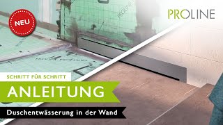 Wandablauf für perfekte bodengleiche Duschen mit PROCHANNELw-line (2021)