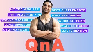 Questions About My Training Fee, Diet Plan, Workout, Supplements Answered! #mindwithmuscle #qna