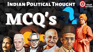 Indian Political Thought MCQ's | Indian Political Thought | Political Science |