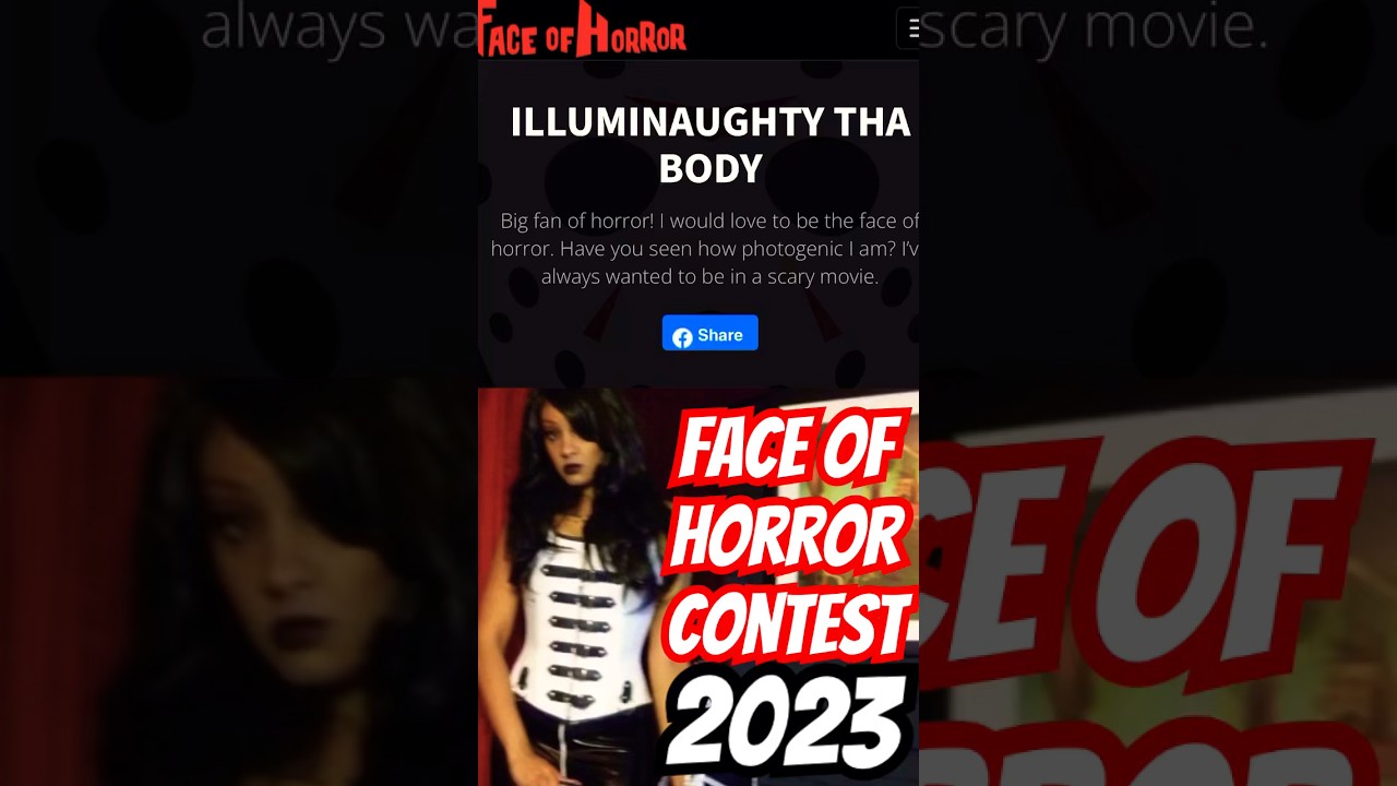 FACE OF HORROR 👀🔪😱 #viral #contest #faceofhorror #model # ...