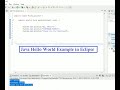 Java Hello World Example in Eclipse || Hello World Program In Eclipse