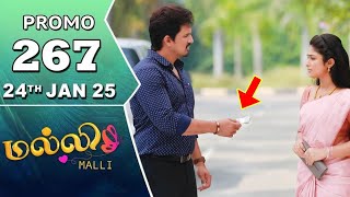 Malli Serial Promo 267 Review | 24th January 2025 | Today Full Episode Promo Review