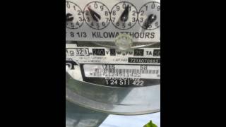 ComEd Electric meter moving backwards