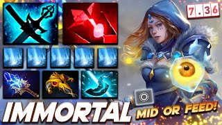 Crystal Maiden Ownage - Mid or Feed - Dota 2 Pro Gameplay [Watch \u0026 Learn]