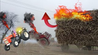 8 Trolley🫣Well Done Belarus Tractor 510.1 First Time in Pakistan 8 Big Trolleys Pulling 1 Tractor🔥