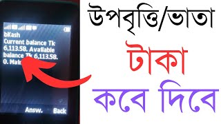 🔥উপবৃত্তি টাকা কবে দিবে ।গর্ভবতী ভাতা কবে দিবে । বয়স্ক বিধবা প্রতিবন্ধী ২০২৪।