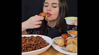 NOODLES \u0026 DUMPLINGS | EATING ASMR MUKBANG #mukbang #asmr #dumplings #asmreating