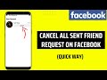 How to Cancel all Sent Friend Request on Facebook