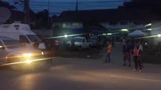 Scene in front of the Pong Pa local administration centre in Thailand