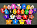 Rainbow Eggs Mixed Twinkle Stars Clay: Finding Pinkfong, Cocomelon ! Satisfying ASMR Videos