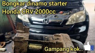 cara melepas dinamo starter Honda CRV 2000cc #honda #hondacrv