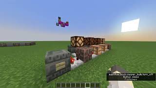 Minecraft 1.21 Copper Bulb-Based Binary Counter