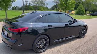 BMW M235i Gran Coupe GC exhaust sounds burbles, pops, and bangs with turbo WHOOSH!