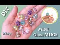 OLD Pens to MINI MUGS ~Easy DIY~ Dollhouse Glass Mugs #Miniatures #MiniMugs #MugsGalore #miniature