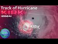 Track of Hurricane Kirk (2024)