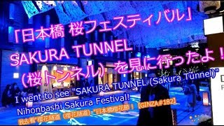 「日本橋 桜フェスティバル」SAKURA TUNNEL（桜トンネル）を見に行ったよ！【GINZA#182】