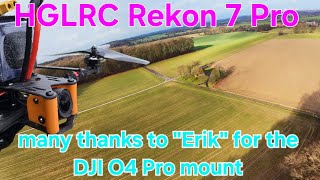 FPV Drone Long Range Flight - HGLRC Rekon 7 Pro - DJI O4 Pro - extreme wind, but also some sun #fpv