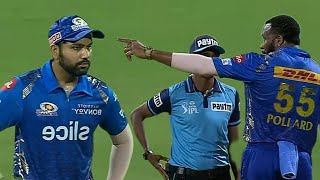 Rohit Sharma Scared When Kieron Pollard Fighting With Umpire | MI vs KKR Match | FV Cricket
