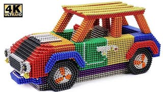 DIY - How To Make Amazing Police Car From Magnetic Balls (Satisfying) | Manget