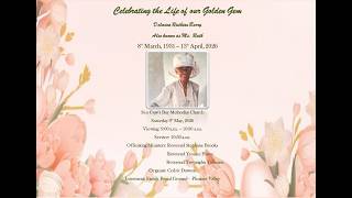 Celebrating the Life of our Golden Gem Delmina Ruthian Barry