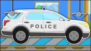 Police Utility Car | Toy Garage | Car Repair Video For Kids