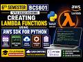 Creating Lambda Functions Using AWS SDK for Python | BCS601 VTU 2022 Scheme