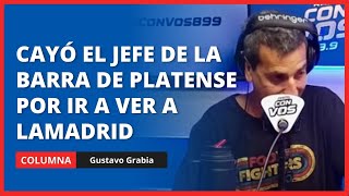 Gustavo Grabia sobre la detención a Kevin Torres,  jefe de la barra de Platense