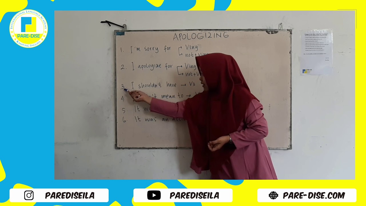 6 Cara Meminta Maaf Dalam Bahasa Inggris - YouTube