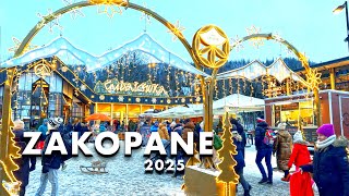 ZAKOPANE STYCZEŃ 2025 | Spacer po Zakopanem – piękno czy chaos? Zobacz sam! | Spacer 4K