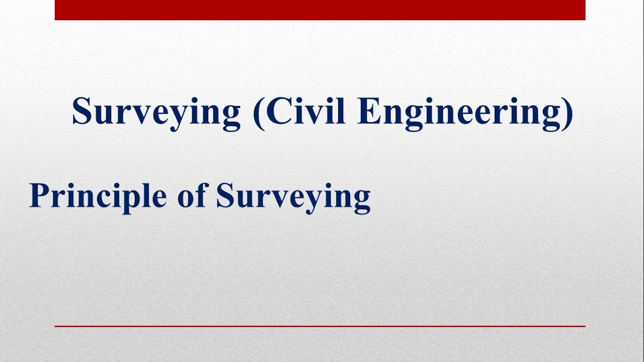 Principle Of Surveying In Hindi | Basics Of Surveying | Civil ...