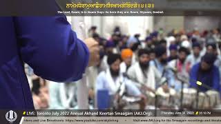 041 Bhai Simratpal Singh Jee Ludhiana - ThursdayPM - Toronto July 2022 Annual Akhand Keertan Smaagam