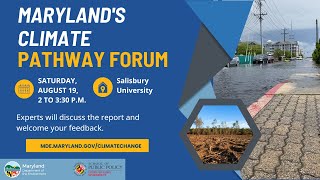 Maryland's Climate Pathway Report: Salisbury University Listening Session (2023)