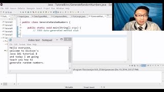 Dickson's Java101 Tutorial 8 - Generate Random Numbers