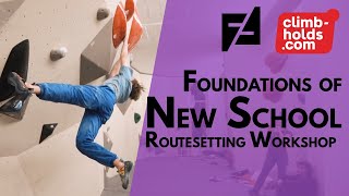 Setting New School Boulders - climb-holds route setting workshop highlights