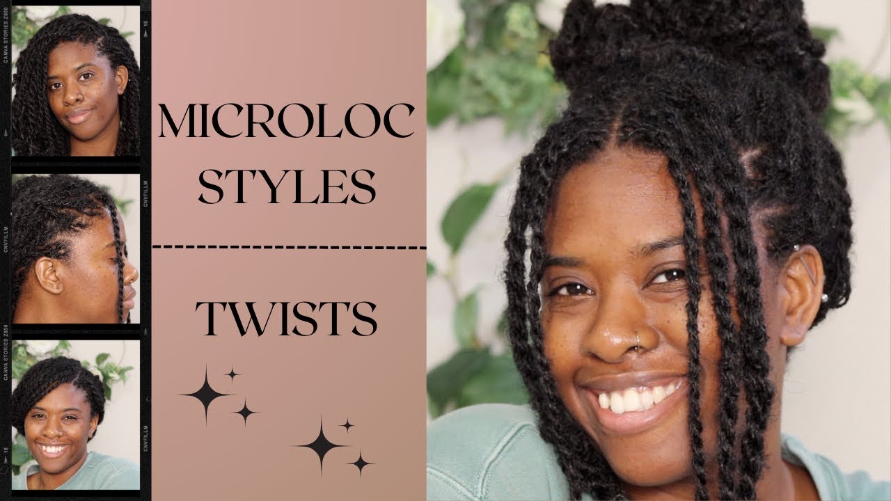 Styling My Microlocs Twists Youtube