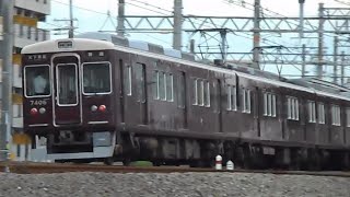 2016.05.16 阪急 7300系7306F 普通天下茶屋行き到着 相川駅 阪急電鉄 阪急電車