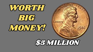 “1986 ONE CENT PENNY Worth Thousands? Rare Error Coin You Must Check!”