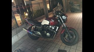 素敵な彼女とタンデム　MORIWAKIサウンドを聞いてね　2005 HONDA CB400 SF HYPER VTEC SPECⅢ　NC39