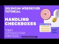 Selenium WebDriver Tutorial: Handling Checkboxes - Part 1