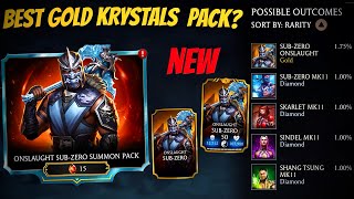 I SPENT DRAGON KRYSTALS ON THIS NEW ONSLAUGHT SUBZERO SUMMON PACK 🤯. mk mobile