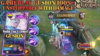 GAMEPLAY GUSION DAMAGE HACK 2024 || By Setyawan Official || MLBB