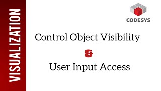 Codesys Visualization Tutorials | Control Object Visibility & User Input Access #display #software