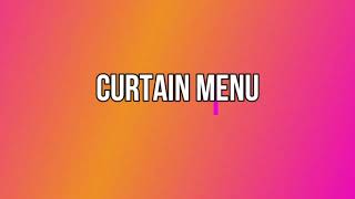 Creating Curtain Menu Using HTML CSS and Javascript ( Timelapse )