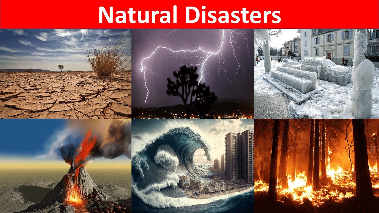 Natural Disaster Names। List Of Natural Disasters। Natural Calamities ...