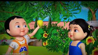 Nursery Raymes| Five little Mango| 3d animation cartoon story Johny Johny