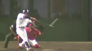 【地元豊橋で】中日 藤井淳志 1号スリーラン ホームランは2年連続のバースデーアーチ。 2015年5月20日(水)