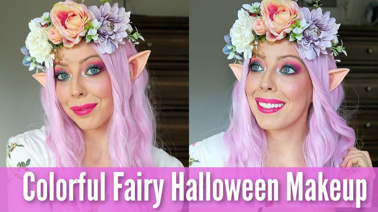 Colorful Fairy Makeup Halloween Tutorial Youtube
