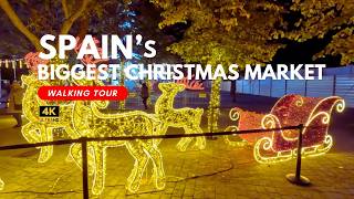 4K Walking Tour | Spain’s Biggest Christmas Fair: Mágicas Navidades in Torrejón de Ardoz 🎄✨