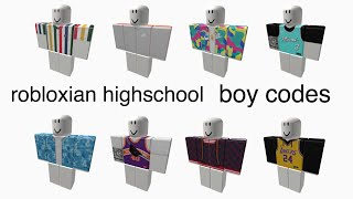 Codes For Boys Clothes Robloxian Highschool - codes for clothes on roblox boys tokyo ghoul